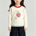 thumbnail image 2 of Gubotare Kids Toddler Girls Long Sleeve T-Shirts Graphic Tees 7T 8T (White,7-8 Years), 2 of 6