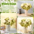 thumbnail image 5 of Silk Peony Flower Arrangement, 2 Bouquets Vintage Green & White Artificial Hydrangea Stems for Wedding, Home, Centerpiece, Table Decor, 5 of 5