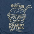 thumbnail image 2 of SpongeBob SquarePants The Krusty Krab Shock Mono Unisex Adult Heather T Shirt, Navy Heather, 3X-Large, 2 of 4