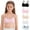 A-5 pack, variant on Cotton Training Bra 5 Pack for Big Girls Wireless Lightly Padded Teen Bras Adjustable Straps Smooth Comfort Breathable Stretchy Soft Gift for Teens 10-16 Years