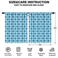 thumbnail image 2 of Blackout Kids Curtains,Blue White Checkerboard Checkered Pattern Childrens Insulated Curtains Set Of 2,Bedroom Essentials,Toddler Room Decor 42"x54", 2 of 5