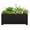 Black, variant on Metal Planter Box, Large Outdoor Rectangle Planters with 6 Drainage Holes & Raised Bottom, Co rten Steel Planter for Patio, Garden, Porch, 36" L x 15" W x 15" H