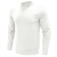 thumbnail image 1 of Mens Pullover Sweater Mens Long Sleeve Crew Neck Pullover Sweater Solid Color Top, 1 of 6