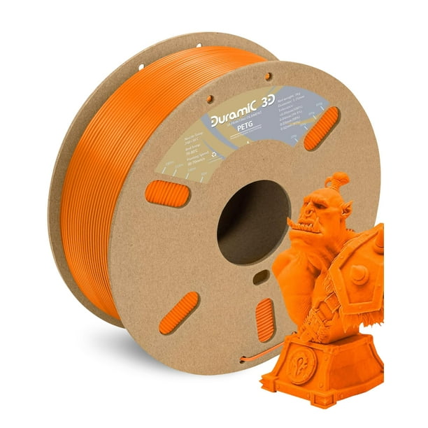 Filamento de impresión 3D DURAMIC 3D PETG 1.75 mm naranja 1 kg