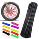 thumbnail image 5 of 36 piezas de protectores de radios para ruedas de motocicleta, cubiertas de piel para llantas, cubiertas para tubos para motocross, accesorios geniales para bicicletas, 12 colores, 5 of 5