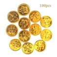 thumbnail image 1 of AMERTEER 100PC Mardi Gras Plastic Coins Assorted Metallic Gold Green Purple Mardi Gras Coins Bulk for Mardi Gras Parade  Party Favors, 1 of 7