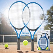 Tennis Rackets for Kids, 21 Inch Junior Tennis Racket Set, Includes 2 Rackets + 1 Tennis Ball + 1 Handbag