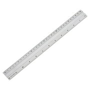 Uxcell Aluminium Rulers, 300mm 12" Architectural Scale Ruler, Professional Measuring Ruler for Blueprint Draft Silver
