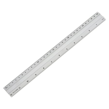 Uxcell Aluminium Rulers, 300mm 12" Architectural Scale Ruler, Professional Measuring Ruler for Blueprint Draft Silver