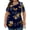 F-Navy Blue and Yellow, variant on KOITHOT Womens Plus Size Tops Tunic Short Sleeve Crew Neck Shirts Casual Soft Blouse 1X-5X