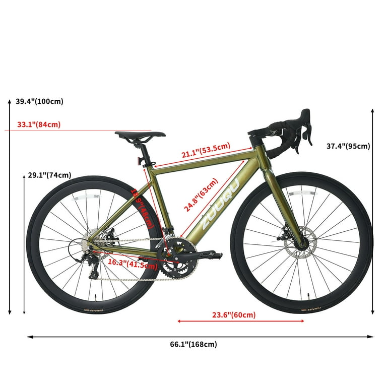 ZUUQU Phaedra 700C Drop Bar Gravel Bike,16-Speed Road bicycle with