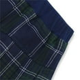 thumbnail image 4 of ITSAME Girls Pleated Skirt, Prevent Light Leakage High Waisted School Uniform Checkered Skirt Navy 7-8T, 4 of 6