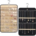 thumbnail image 2 of 48 Pockets Hanging Jewelry Organizer with Metal Hooks Double-Sided Jewelry Holder, Necklace Unbranded, 2 of 4