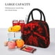 thumbnail image 5 of Balery The Red Head Skull Bolsa de Almuerzo para Mujeres, Caja de Almuerzo, Bolsa de Almuerzo Pequeña Impermeable, Tote de Almuerzo Reutilizable con Gran Capacidad, 5 of 6