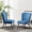 Blue, variant on Andeworld Modern Armless Accent Chair Set of 2 Upholstered Living Room Slipper Reception Chairs Club Guest Couch Comfy Wingback Single Sofa for Bedroom-Blue