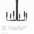 thumbnail image 6 of Rekindle 6-Light Chandelier Black, 6 of 7