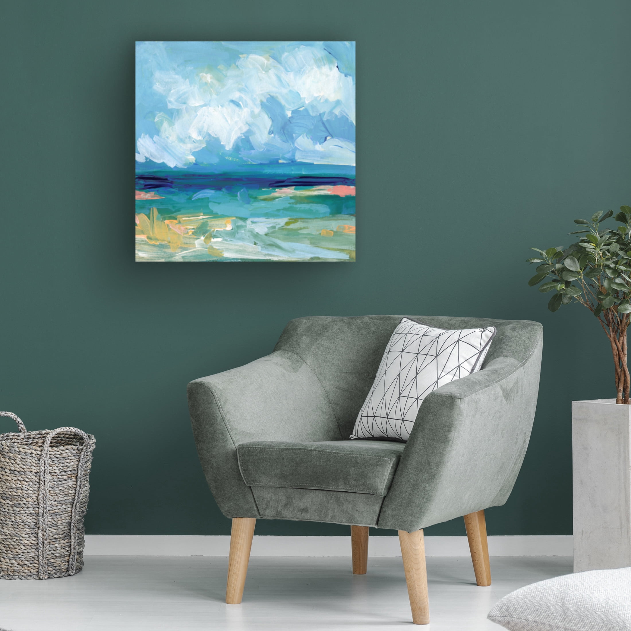 Trademark Fine Art Victoria Barnes  Saltwater's Edge I Canvas Wall Art