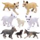 thumbnail image 1 of Set de figuras de juguete RESTCLOUD Wolf Cub Baby Wolves Animals x8, 1 of 7