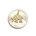 thumbnail image 4 of 14k yellow Gold tiny elephant Pendant charm unisex good luck fine jewelry 0.8g, 4 of 12