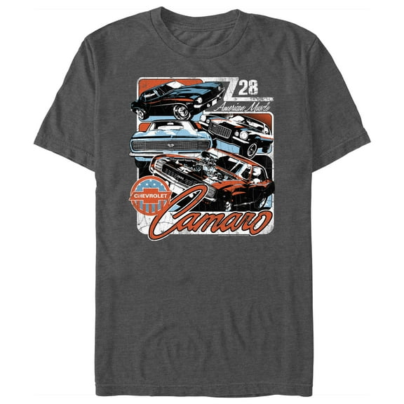 Men's General Motors Camaro Z28 American Muscle Graphic Tee Charcoal Heather X Large