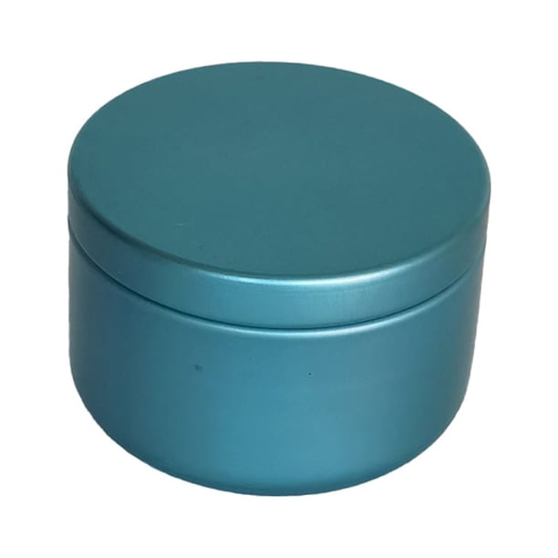 Toystoory Tarro de portátil recargable Color sólido 50ml a prueba de fugas sellado brillante hogar Oficina viaje té lata café contenedor Azul