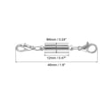 thumbnail image 2 of 6Pack Jewelry Clasps, Clasps Locking Closures with Lobster Clasps for Bracelet Necklace DIY(Silver), 2 of 6