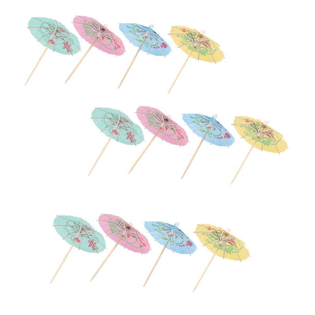 300 Sombrillas de CóCtel de Papel Mixto Sombrillas para Fiesta Accesorios de Bebidas Tropicales