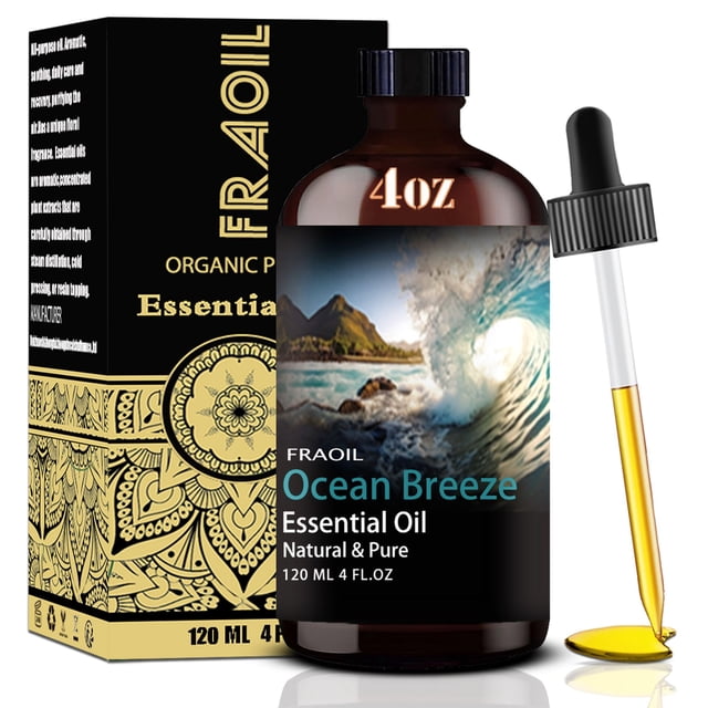 Aceite aromático FRAOIL Ocean Breeze 120 ml para difusor de 4 fl oz