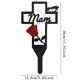 thumbnail image 2 of Placa conmemorativa de cementerio de metal con acentos de corazón, marcador de tumba de recuerdo con la inscripción "Te extraño" en letra cursiva, estaca para jardín y decoración de cementerio., 2 of 8