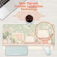 thumbnail image 4 of Desk Pad, Kawaii Anime Style Desk Mat, Green Cute Desktop Large Gaming Mouse Pad for Desk, 31.5"x11.8" Extended Big Computer Keyboard Mouse Pad with Non-Slip Base and Stitched Edge, 4 of 13