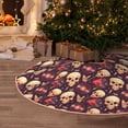 thumbnail image 5 of Sikiie cool rock Skull record Nativity Christmas Tree Skirt, Jesus Christian Winter Holiday Tree Mat Decoration(30-48IN)36", 5 of 6