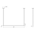 thumbnail image 2 of Sonneman 2818.25-4-27 Thin-Line Two Sided 48" Wide Led Linear Pendant - Black, 2 of 2