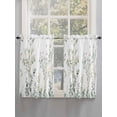 thumbnail image 3 of Tier Curtains 45 Inches Long, Sage Green Trees Window Treatment Curtain Drapes, Green Eucalyptus Leaves Small Curtain Drapes for Bathroom Laundry Room, 27.5"x45", 2 Panels, 3 of 7