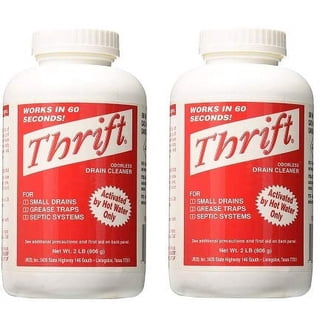 Thrift FBA_T-600 Alkaline Drain Cleaner – 6 Lb Granular, White-854769