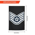 thumbnail image 3 of Us Air Force Rank Insignia Double Garden Flags 12x18 Inch Suitable For Courtyard Lawn Holiday Home Outdoor Decoration Flag, 3 of 8