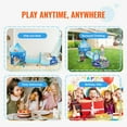thumbnail image 6 of KFFKFF 3-in-1 Kids Play Tent with Tunnel and Basketball Hoop, Indoor/Outdoor Pop-Up Playhouse for Boys, Girls, Babies, and Toddlers, Includes Carrying Bag and Straps, Blue Ocean Design, 6 of 9