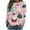 #0297-Multicolor, variant on Uootdi Gift Plus Size Christmas Womens Long Sleeve Sweatshirt Funny Xmas Tree Santa Reindeer Snowman 3D Print Graphic Sweatshirts Crewneck Xmas Holiday Tops