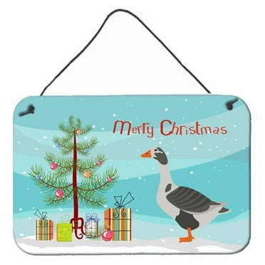 Carolines Treasures West of England Goose Christmas Wall or Door Hanging Prints 8x12 multicolor