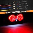 thumbnail image 4 of Luz trasera LED para motocicleta, intermitentes de freno integrados, luces para matrícula, luz trasera universal compatible con Honda Suzuki Cafe Racer, 4 of 5