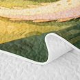 thumbnail image 5 of Homewish Kawaii Flowers Dino Twin Quilt Set,Cartoon Wildlife Twin Coverlet Set,Green,2pcs, 5 of 7