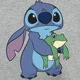 thumbnail image 2 of Men's Lilo & Stitch Froggie Stitch  Sweatshirt Athletic Heather Small, 2 of 4
