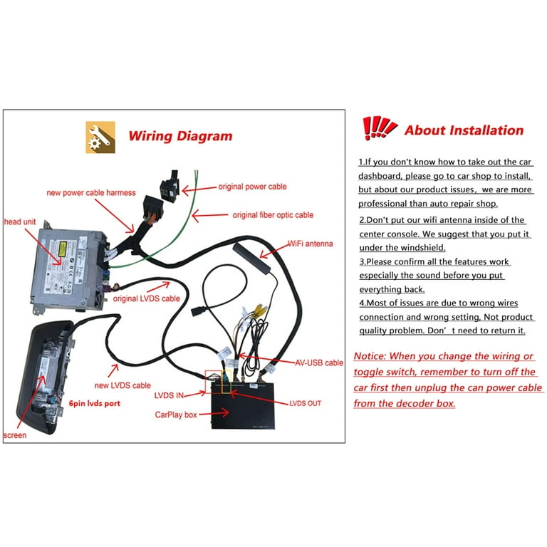 Road Top Wireless CarPlay for BMW 1-7 Series, X-Series, Compatible