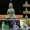 thumbnail image 4 of Ornement de Jardin Buddha Assis en Résine Effet Zen Statue Extérieure Intérieure, 4 of 4