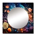 thumbnail image 2 of Designart "Colorful 0 Marine Animals euphony II" Marine Animals Multi-Color Large Square Mirror - Square Bedroom Mirror Printed Wall Decor - Modern Square Printed Wall Mirror Art, 2 of 5