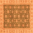 thumbnail image 1 of Ahgly Company Indoor Square Oriental Orange Traditional Area Rugs, 8' Square, 1 of 4