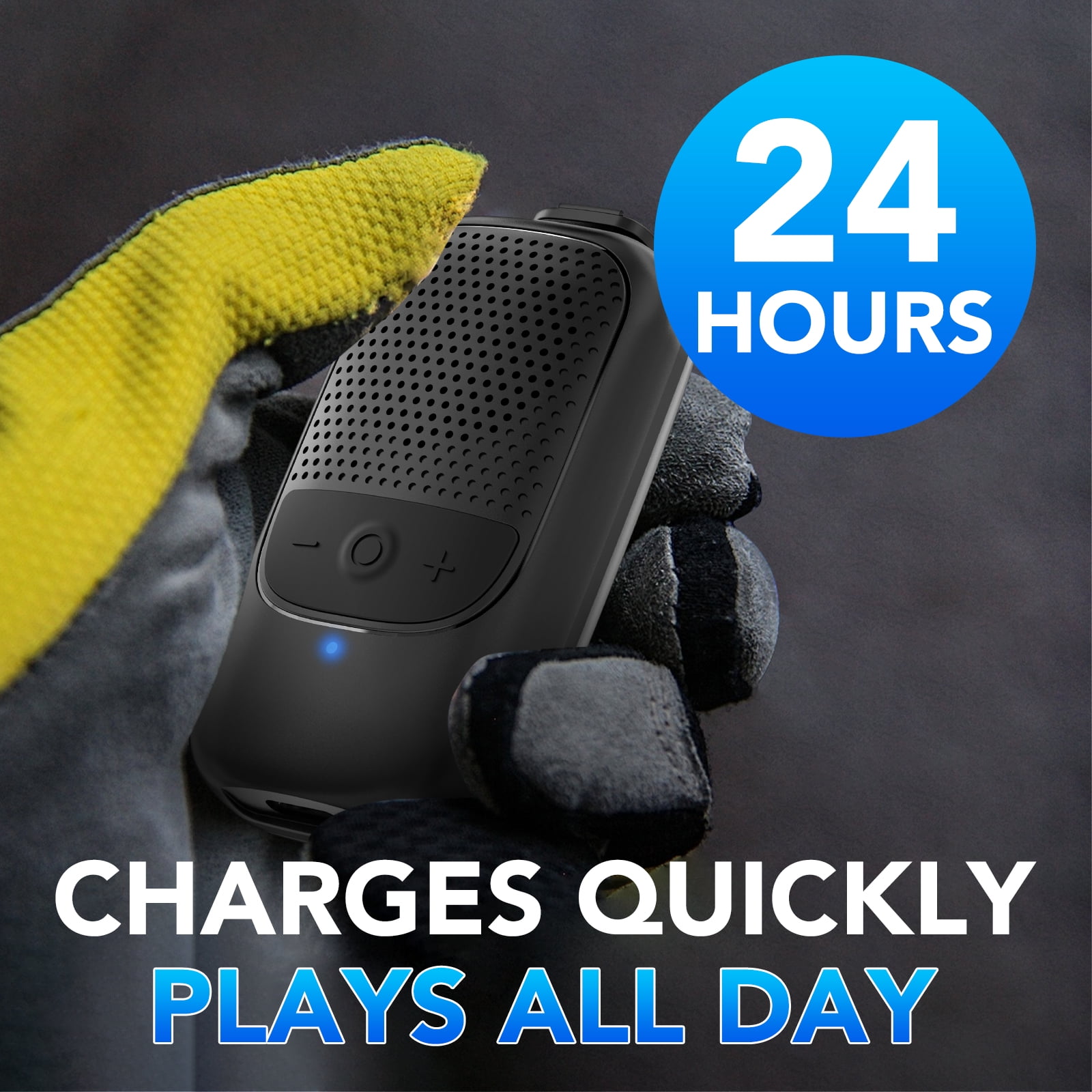 Wearable Bluetooth Speaker Clip-On Wireless Water-Resistant Mini Speaker