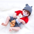 thumbnail image 3 of Cute Bear Reborn  Dolls Boy Clothes 11 inch Outfit Accessories Set for Doll, 3 of 9