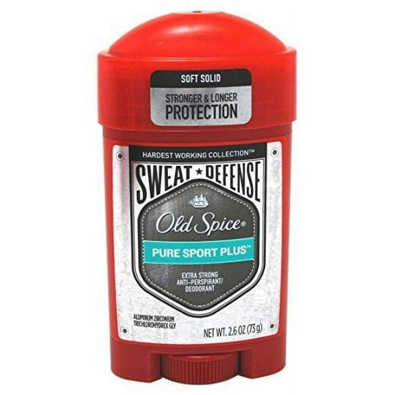 Old Spice Anti-Perspirant 2.6 Ounce Pure Sport  Soft Solid 76ml 3 Pack