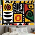 thumbnail image 2 of JRXY Urban Tribal Pattern Tapestry - High-Quality Short Plush, Soft and Lightweight Painting, 2 of 6