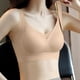 thumbnail image 2 of Brasier Sujetador Push up de Látex sin Costuras para Mujer, Talla Pequeña, Talla Grande, con Tiras de Gelatina, Soporte Suave, Cómodo, Malla Transpirable, Copa Fija. Extra Grande, 2 of 5